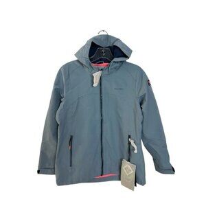 Killtec Girls Waterproof Jacket Size 12 Blue Windproof Outdoors New